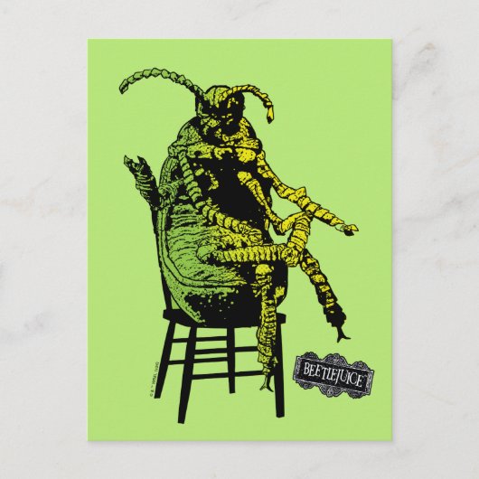 Carte Postale Beetlejus | Le dendroctone en fauteuil (Devant)
