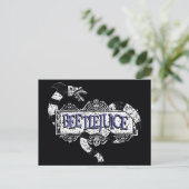 Carte Postale Beetlejus | Vapeur de sable enroulé sur le logo Be (Debout devant)