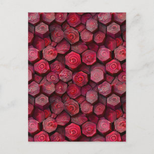 Carte Postale Beetroots à peigne
