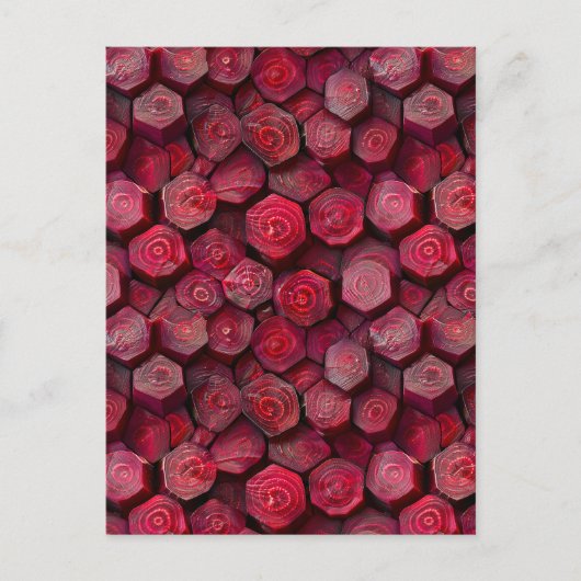 Carte Postale Beetroots à peigne (Devant)