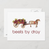 Carte Postale Beets by Horse Drawn Dray (Devant / Derrière)