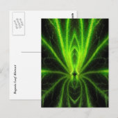 Carte Postale Begonia Leaf Abstrait (Devant / Derrière)