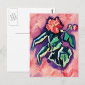 Carte Postale Begonias, oeuvre d'art moderne de Marsden Hartley (Devant / Derrière)