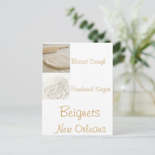 CARTE POSTALE BEIGNETS (Debout devant)