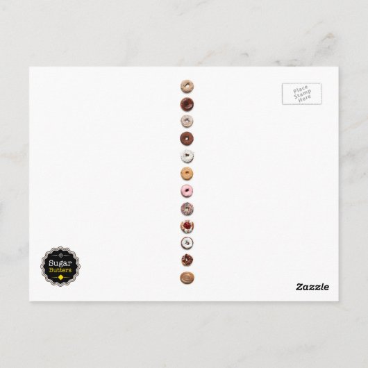 Carte postale beignets colorés (Dos)