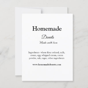 Carte Postale beignets faits maison avec amour ajouter site de t