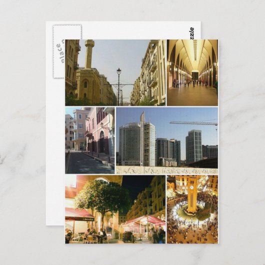 Carte postale Beirut Central District, Liban (Devant / Derrière)