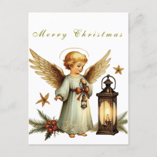 Carte Postale Bel Ange de Noël Vintage