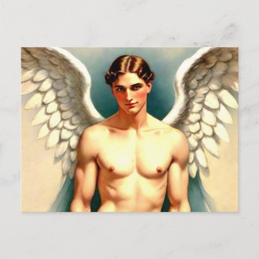 Carte Postale Bel Ange Mâle (Devant)
