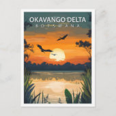 Carte Postale Bel endroit Okavango Delta Botswana Voyage (Devant)