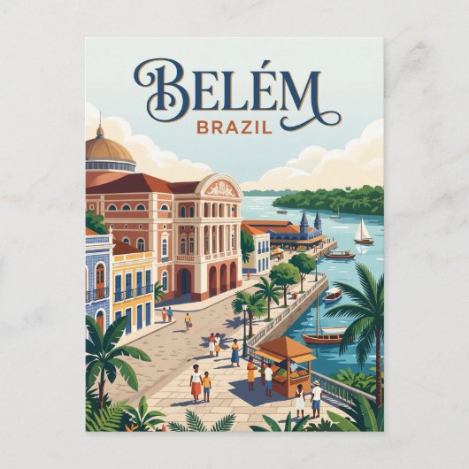 Carte Postale Belém, Brésil (Devant)