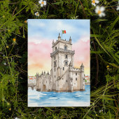 Carte postale Belem Tower Lisbonne Portugal Waterc