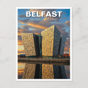 Carte Postale Belfast Irlande du Nord Coucher du soleil