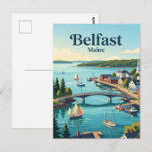Carte Postale Belfast, Maine (Devant / Derrière)