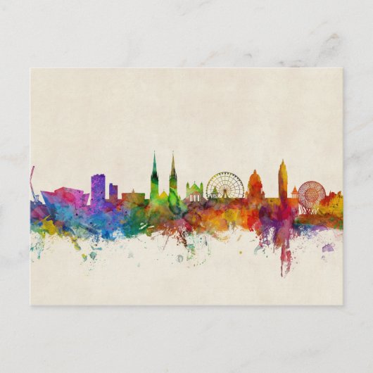 Carte Postale Belfast Northern Ireland Skyline (Devant)