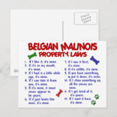 CARTE POSTALE BELGE MALINOIS PL2 (Devant / Derrière)