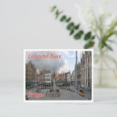 Carte Postale Belgique - Bruges - La Grand-Place - (Debout devant)