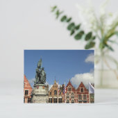 Carte Postale Belgique, Brugge (Brug ou Bruge). UNESCO (Debout devant)