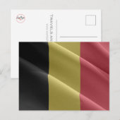 Carte Postale Belgique - Drapeau - (Devant / Derrière)