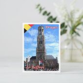 Carte Postale Belgium - Bruges - Le Beffroi - (Debout devant)