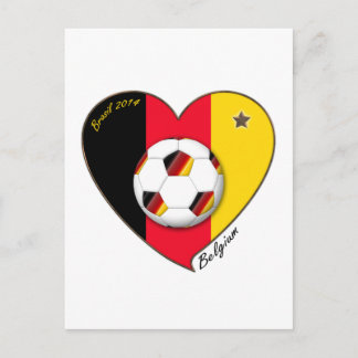 Carte Postale « BELGIUM » Soccer 2014. Football de la Belgique