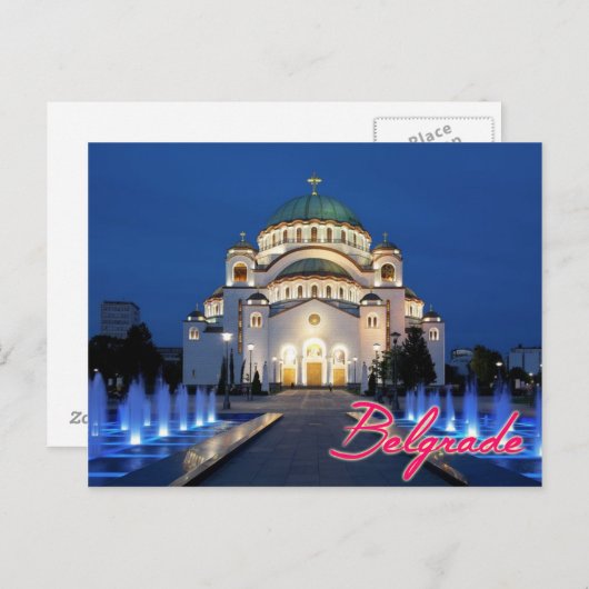 Carte Postale Belgrade (Devant / Derrière)