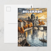 Carte Postale Belgrade, capitale des contrastes (Devant / Derrière)