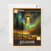 Carte Postale Belgrade, Montana | VINTAGE (Devant / Derrière)