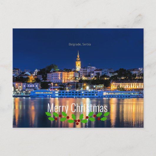 Carte Postale Belgrade, Noël de Serbie (Devant)