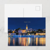 Carte Postale Belgrade, paysage urbain de Serbie (Devant / Derrière)