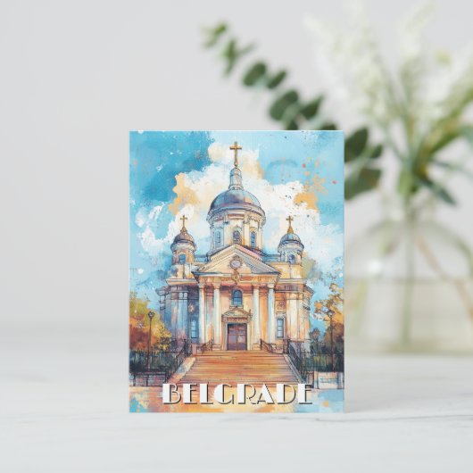 Carte Postale Belgrade Serbie (Debout devant)