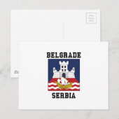 Carte Postale Belgrade Serbie (Devant / Derrière)