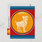 Carte postale Bélier (Devant / Derrière)