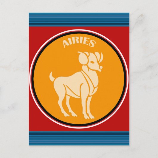 Carte postale Bélier (Devant)