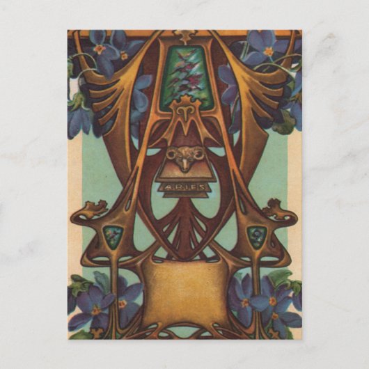 Carte Postale Bélier le bélier - Zodiac (Devant)
