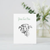 Carte Postale Bélier mignon (Debout devant)