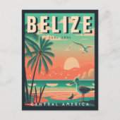 Carte Postale Belize Amérique centrale Vintage Tropical 1950 (Devant)