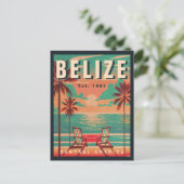 Carte Postale Belize Amérique centrale Vintage Tropical 1950 (Debout devant)