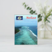 Carte Postale Belize - Barrière de corail - (Debout devant)