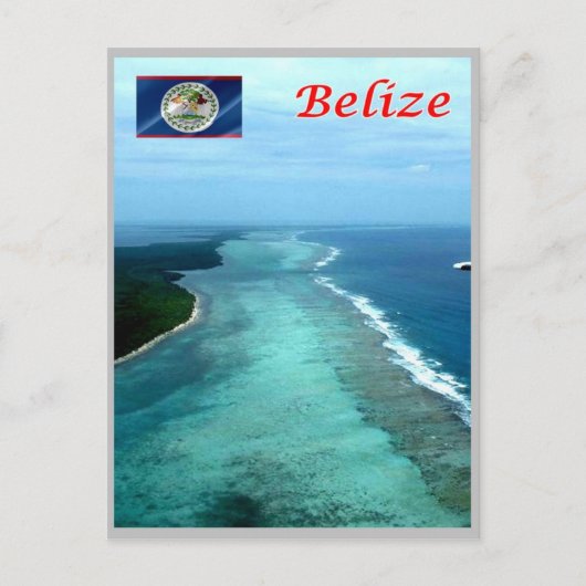 Carte Postale Belize - Barrière de corail - (Devant)