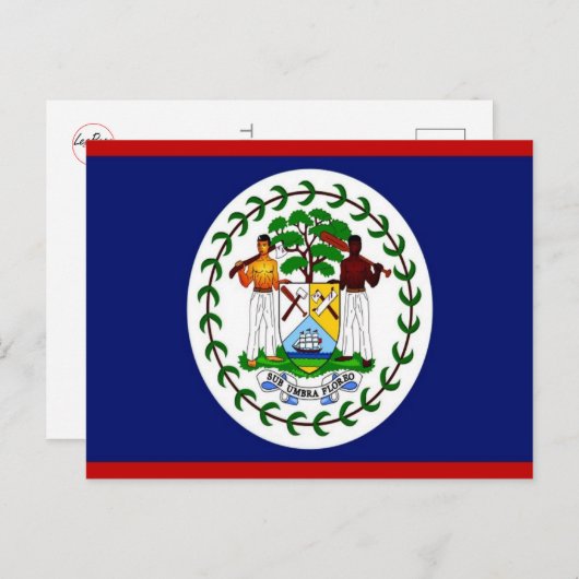 Carte Postale Belize - Drapeau - (Devant / Derrière)