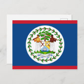 Carte postale Belize Flag (Devant / Derrière)