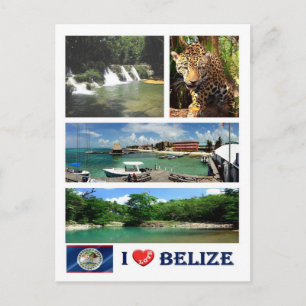 Carte Postale Belize - I Love -