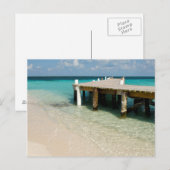 Carte Postale Belize, mer des Caraïbes, Goff Caye. Petite île (Devant / Derrière)