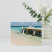 Carte Postale Belize, mer des Caraïbes, Goff Caye. Petite île (Debout devant)