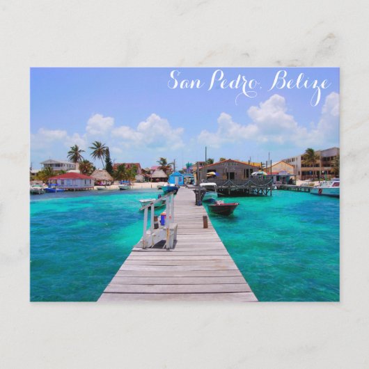 Carte Postale Belize San Pedro Beach Ambergris Caye (Devant)