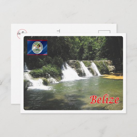 Carte Postale Belize - Tolède - San Antonio Falls - (Devant / Derrière)