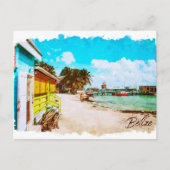 Carte Postale Belize Tropical Paradise Travel (Devant)