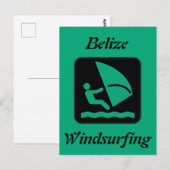Carte Postale Bélize Windsurf (Long Caye Glover's Reef Atoll) (Devant / Derrière)