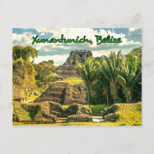 Carte Postale Belize Xunantunich stylisé